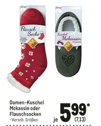 METRO Damen-kuschel mokassin oder flauschsocken Angebot