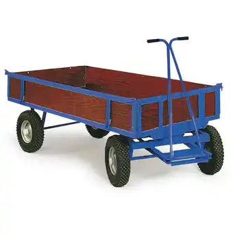 ManoMano Protaurus Handpritschenwagen mit Bordwänden 2500x1250mm Luft Rollenlager Angebot