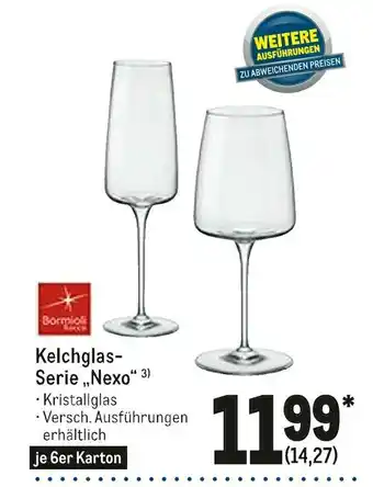 METRO Bormioli rocco kelchglas-serie „nexo“ Angebot