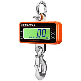 ManoMano Qiedie - Elektronische Hängewaage, industrielle Hakenwaage, kabellose Bluetooth-Hängewaage, Taschenwaage, orange, 1500 kg Angebot