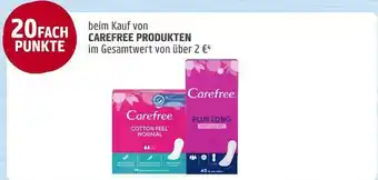 REWE Payback 20fach punkte beim kauf von carefree produkten im gesamtwert von über 2 € Angebot