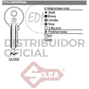 ManoMano E3/12085 llave acero UL052 universal Angebot