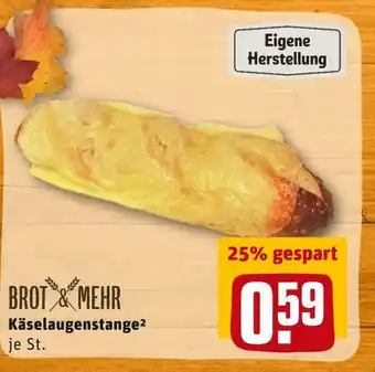 REWE Brot & mehr käselaugenstange Angebot