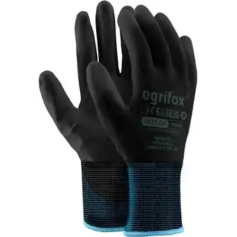 ManoMano Ogrifox - 48 Paar Arbeitshandschuhe Polyester Polyethan Beschichtet Montage Schutzhandschuh schwarz Größe 9 - Schwarz Angebot