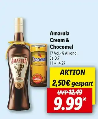 Lidl Amarula cream & chocomel Angebot