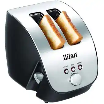 ManoMano Zilan - Schräg-Toaster 2 Scheiben Toaster Toaster Schrägtoaster Toastautomat Röstautomat 1000 Watt Edelstahl-Gehäuse Stufenlo Angebot