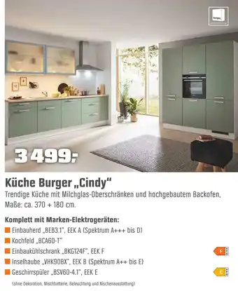 OBI Küche burger „cindy“ Angebot