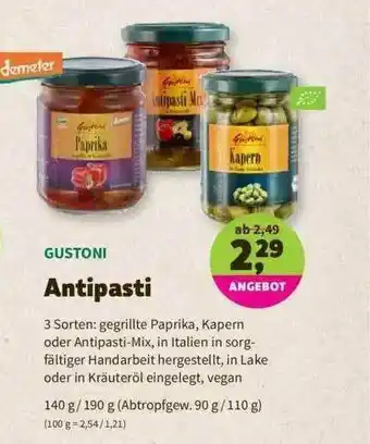 Denns BioMarkt Gustoni Antipasti Angebot