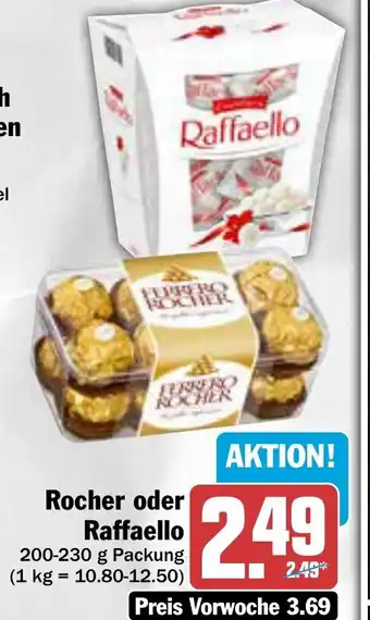 AEZ Rocher oder Raffaello 200-230g Packung Angebot