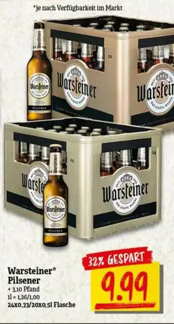 nah & gut Warsteiner Pilsener Angebot