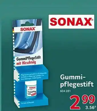 Selgros Sonax Gummipflegestift Angebot