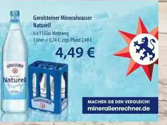 Profi Getränke Gerolsteiner Mineralwasser Naturell Angebot