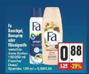 Edeka Fa Duschgel, Deospray Oder Flüssigseife Angebot