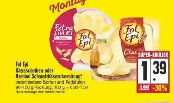 Edeka Fol Epi Käsescheiben Oder Rambol Schmelzkäsezubereitung Angebot