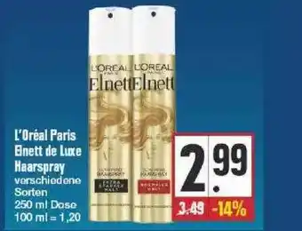 Edeka L'oréal Paris Elnett De Luxe Haarspray Angebot