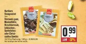 Edeka Hartkorn Stangenzimt, Sternanis Ganz, Muskatblüte, Hirschhornsalz, Lebkuchen-, Spekulatius- Oder Christstollen Gewürz Angebot