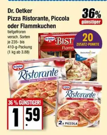 Edeka Dr Oetker Pizza Ristorante, Piccola Oder Flammkuchen Angebot