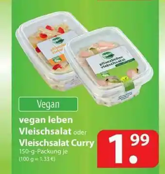 Famila Nord West Vegan Leben Vleischsalat Oder Vleischsalat Curry Angebot