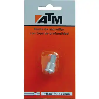 ManoMano ATM 14PH225B - Schraubenspitzen mit Tiefe in einzelnen Blasen (Ph2x1/4 lang 25 mm) Angebot