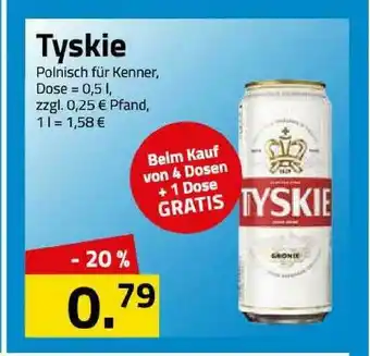 Logo Getränkemarkt Tyskie Angebot