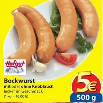 Famila Nord West Hofgut Bockwurst Mit Oder Ohne Knoblauch Angebot