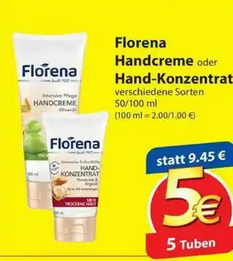 Famila Nord West Florena Handcreme Oder Hand-konzentrat Angebot