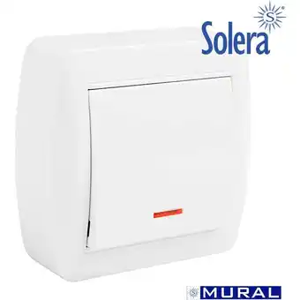 ManoMano Solera - E3/42975 Conmutador Unipolar Con Indicador Luminoso 74X72X28Mm Angebot