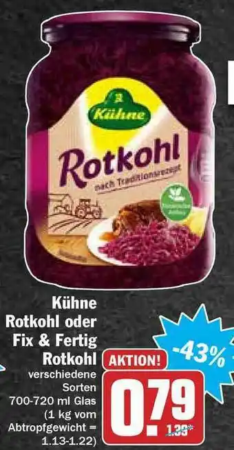 Hit Kühne Rotkohl Oder Fix & Fertig Rotkohl Angebot