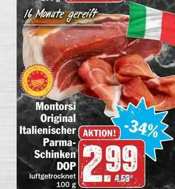 Hit Montorsi Original Italienischer Parma Schinken DOP Angebot