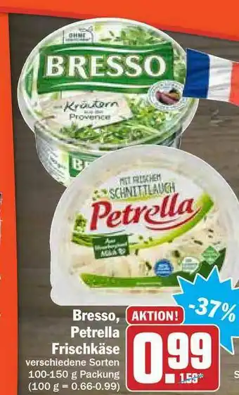 Hit Bresso Petrella Frischkäse Angebot