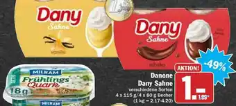 Hit Danone Dany Sahne Angebot