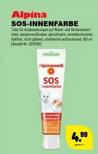 Leitermann Baumarkt Alpina Sos-innenfarbe Angebot