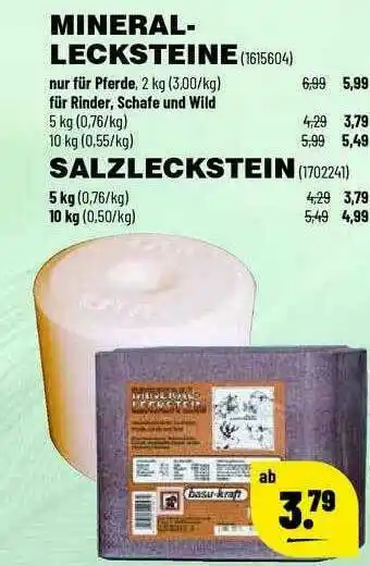 Leitermann Baumarkt Minerallecksteine Oder Salzleckstein Angebot