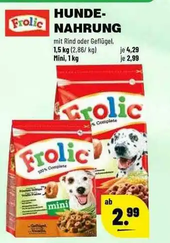 Leitermann Baumarkt Frolic Hundenahrung Angebot