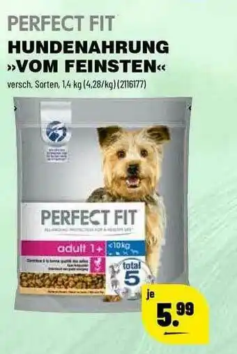 Leitermann Baumarkt Perfect Fit Hundenahrung „vom Feinsten” Angebot