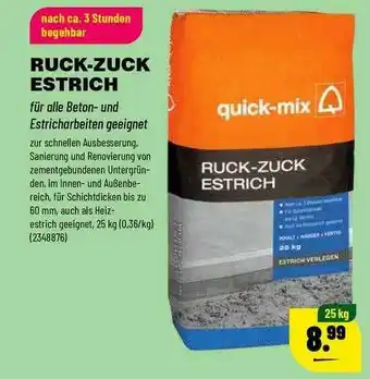 Leitermann Baumarkt Ruck-zuck Estrich Angebot