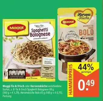 Marktkauf Maggi Fix & Frisch Oder Herzensküche Angebot