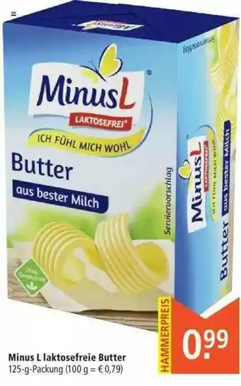 Marktkauf MinusL Laktosefreie Butter Angebot