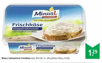 Marktkauf MinusL Laktosefreier Frischkäse Angebot