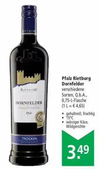 Marktkauf Pfalz Rietburg Dornfelder Angebot