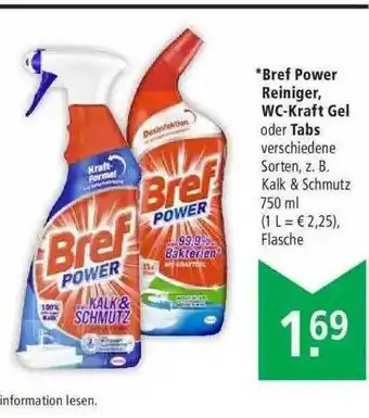 Marktkauf Bref Power Reiniger, Wc-kraft Gel Oder Tabs Angebot