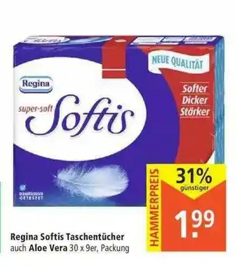 Marktkauf Regina Softis Taschentücher Auch Aloe Vera Angebot