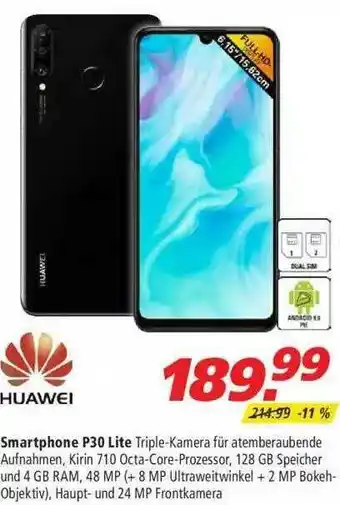 Marktkauf Huawei Smartphone P30 Lite Angebot