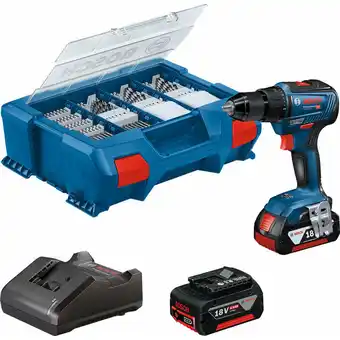 ManoMano Bosch - Akku-Bohrschrauber gsr 18V-55 mit 2x 4,0 Ah Akkus, Lader & Zubehör-Set Angebot