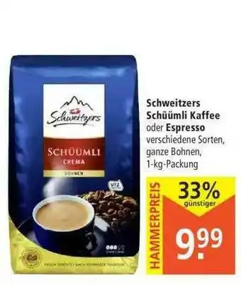 Marktkauf Schweitzers Schüümli Kaffee Oder Espresso Angebot