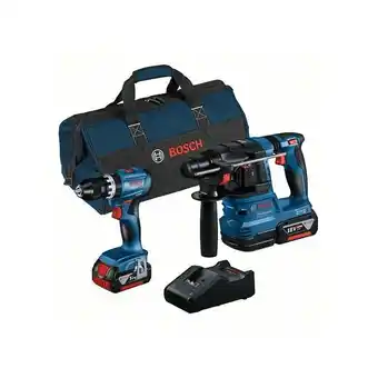 ManoMano Bosch - Combo Kit 2-tlg. 18V: gsb 18V-45 + gbh 18V-22 + 2 x 4.0Ah + Ladegerät + Tasche Angebot