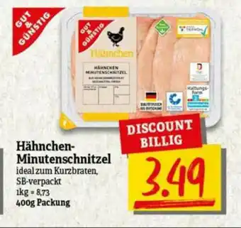 nah & gut Gut & Günstig Hähnchen-minutenschnitzel Angebot