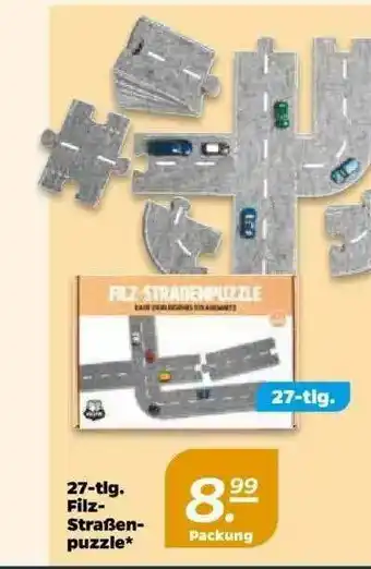 NETTO 27-tlg. Filz Straßen Puzzle Angebot