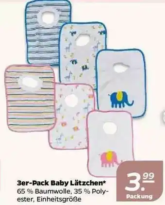 NETTO 3er Pack Baby Lätzchen Angebot