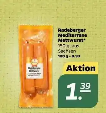 NETTO Radeberger Mediterrane Mettwurst Angebot